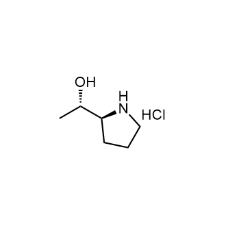 (S)-1-((S)-吡咯烷-2-基)乙醇盐酸盐结构式