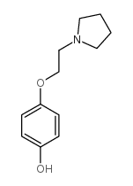 phenol , 4-[2-(1-pyrolidinyl)ethoxy]-(9ci)结构式
