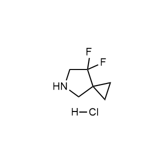 7,7-二氟-5-氮杂螺环[2.4]庚烷盐酸盐结构式