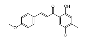 (E)-1-(5-Chloro-2-hydroxy-4-methyl-phenyl)-3-(4-methoxy-phenyl)-propenone Structure