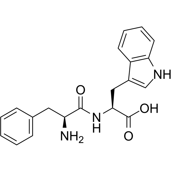 L-苯丙氨酰-L-色氨酸结构式