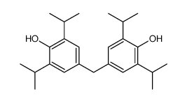 4-[[4-hydroxy-3,5-di(propan-2-yl)phenyl]methyl]-2,6-di(propan-2-yl)phenol结构式