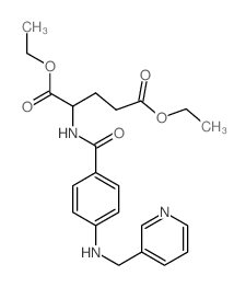 L-Glutamic acid,N-[4-[(3-pyridinylmethyl)amino]benzoyl]-, diethyl ester (9CI)结构式