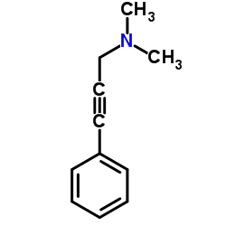 3-Phenyl-2-propynyldimethylamine结构式