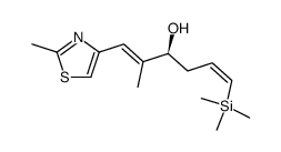 (1E,3S,5Z)-2-methyl-6-trimethylsilyl-1-(2-methyl-1,3-thiazol-4-yl)-1,5-hexadien-3-ol结构式