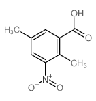 2,5-二甲基-3-硝基苯甲酸结构式