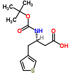 N-叔丁氧羰基-(S)-3-氨基-4-(3-噻吩基)丁酸图片