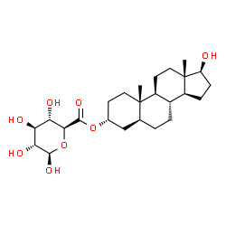 androstane-3,17-diol glucuronide结构式
