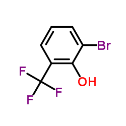 2-溴-6-(三氟甲基)苯酚结构式
