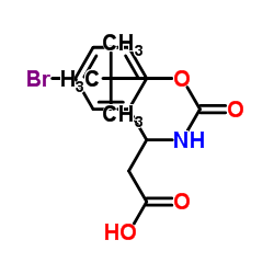 N-叔丁氧羰基-3-氨基-3-(3'-溴苯基)丙酸图片