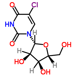 5-Chlorouridine Structure