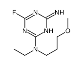 2-N-ethyl-6-fluoro-2-N-(3-methoxypropyl)-1,3,5-triazine-2,4-diamine Structure