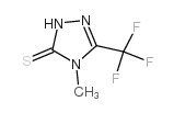 4-METHYL-5-(TRIFLUOROMETHYL)-4H-1,2,4-TRIAZOLINE-3(2H)-THIONE structure