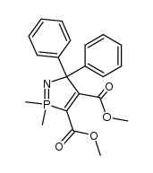 2,2-dimethyl-5,5-diphenyl-5H-2λ5-[1,2]azaphosphole-3,4-dicarboxylic acid dimethyl ester Structure