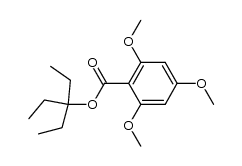 3-ethylpentan-3-yl 2,4,6-trimethoxybenzoate Structure