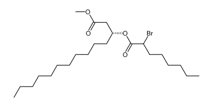 (R)-3-[(2-bromo-1-oxo-octyl)oxy]-tetradecanoic acid methyl ester Structure