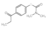 Carbamothioic acid, dimethyl-,S-[4-(1-oxopropyl)phenyl] ester (9CI)结构式
