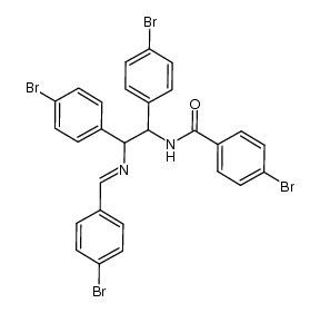 4-bromo-N-(2-(4-bromobenzylideneamino)-1,2-(4-bromophenyl)ethyl)benzamide结构式