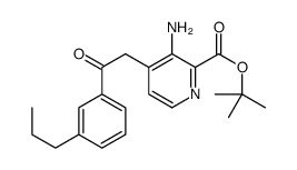 tert-butyl 3-amino-4-[2-oxo-2-(3-propylphenyl)ethyl]pyridine-2-carboxylate Structure