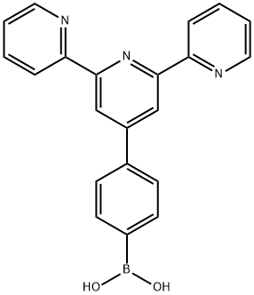 4'-(4-硼酸基苯基)-2,2':6',2''-三联吡啶结构式