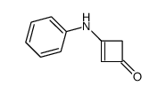 3-Anilino-2-cyclobuten-1-one结构式