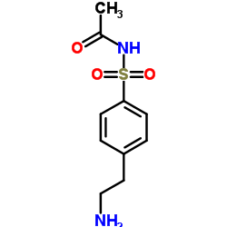N-[2-[4-(氨基磺酰基)苯基]乙基]-乙酰胺结构式