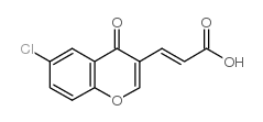 (2E)-3-(6-chloro-4-oxo-4H-chromen-3-yl)acrylic acid() Structure