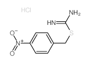 Pseudourea, 2-(p-nitrobenzyl)-2-thio-, hydrochloride Structure