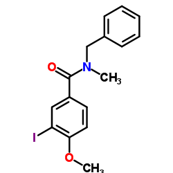 N-Benzyl-3-iodo-4-methoxy-N-methylbenzamide结构式