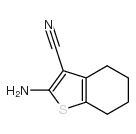 2-氨基-4,5,6,7-四氢苯并[b]噻吩-3-腈结构式