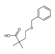4-benzylsulfanyl-2,2-dimethylbutanoic acid Structure