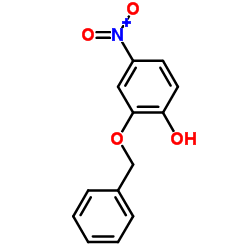 2-(苄氧基)-4-硝基苯酚结构式
