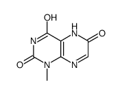 1-methyl-5H-pteridine-2,4,6-trione Structure