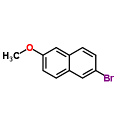 2-Bromo-6-methoxynaphthalene Structure