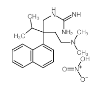 dihydroxy-oxo-azanium; 2-[2-(2-dimethylaminoethyl)-3-methyl-2-naphthalen-1-yl-butyl]guanidine结构式