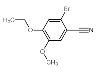 2-溴-4-乙氧基-5-甲氧基苄腈结构式