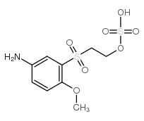4-氨基苯甲醚-2--羟乙基砜基硫酸酯结构式