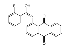 N-(9,10-dioxoanthracen-1-yl)-2-fluorobenzamide结构式