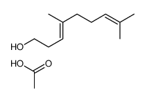 acetic acid,4,8-dimethylnona-3,7-dien-1-ol结构式