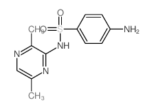 Benzenesulfonamide,4-amino-N-(3,6-dimethyl-2-pyrazinyl)-结构式