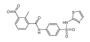 2-methyl-3-nitro-N-[4-(1,3-thiazol-2-ylsulfamoyl)phenyl]benzamide结构式