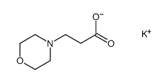 Morpholine-4-propionic acid potassium salt structure