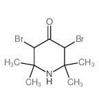 4-Piperidinone,3,5-dibromo-2,2,6,6-tetramethyl-结构式