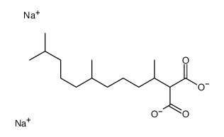 disodium,2-(6,10-dimethylundecan-2-yl)propanedioate结构式