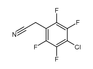 α-(4-Chlor-2,3,5,6-tetrafluor-phenyl)-acetonitril结构式