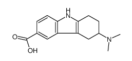 6-(dimethylamino)-6,7,8,9-tetrahydro-5H-carbazole-3-carboxylic acid结构式