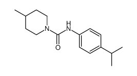 4-methyl-N-(4-propan-2-ylphenyl)piperidine-1-carboxamide结构式