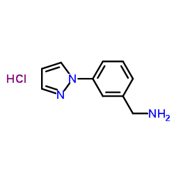 3-吡唑-1-基-苄胺盐酸盐结构式