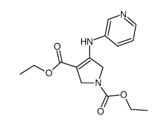 4-(Pyridin-3-ylamino)-2,5-dihydro-pyrrole-1,3-dicarboxylic acid diethyl ester结构式