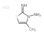 3(2H)-Thiazolamine,2-imino-4-methyl-, hydrochloride (1:1) Structure